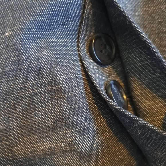 Loft women's blazer size 10 blue heather, dual front pockets, New - Picture 3 of 8